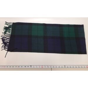 Tie Rack Black Watch Tartan Scottish Plaid Scarf Made in Italy Fringe